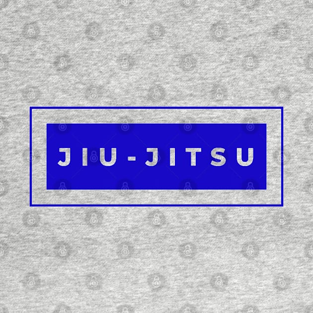 BJJ Jiu Jitsu Minimal Blue by HootVault